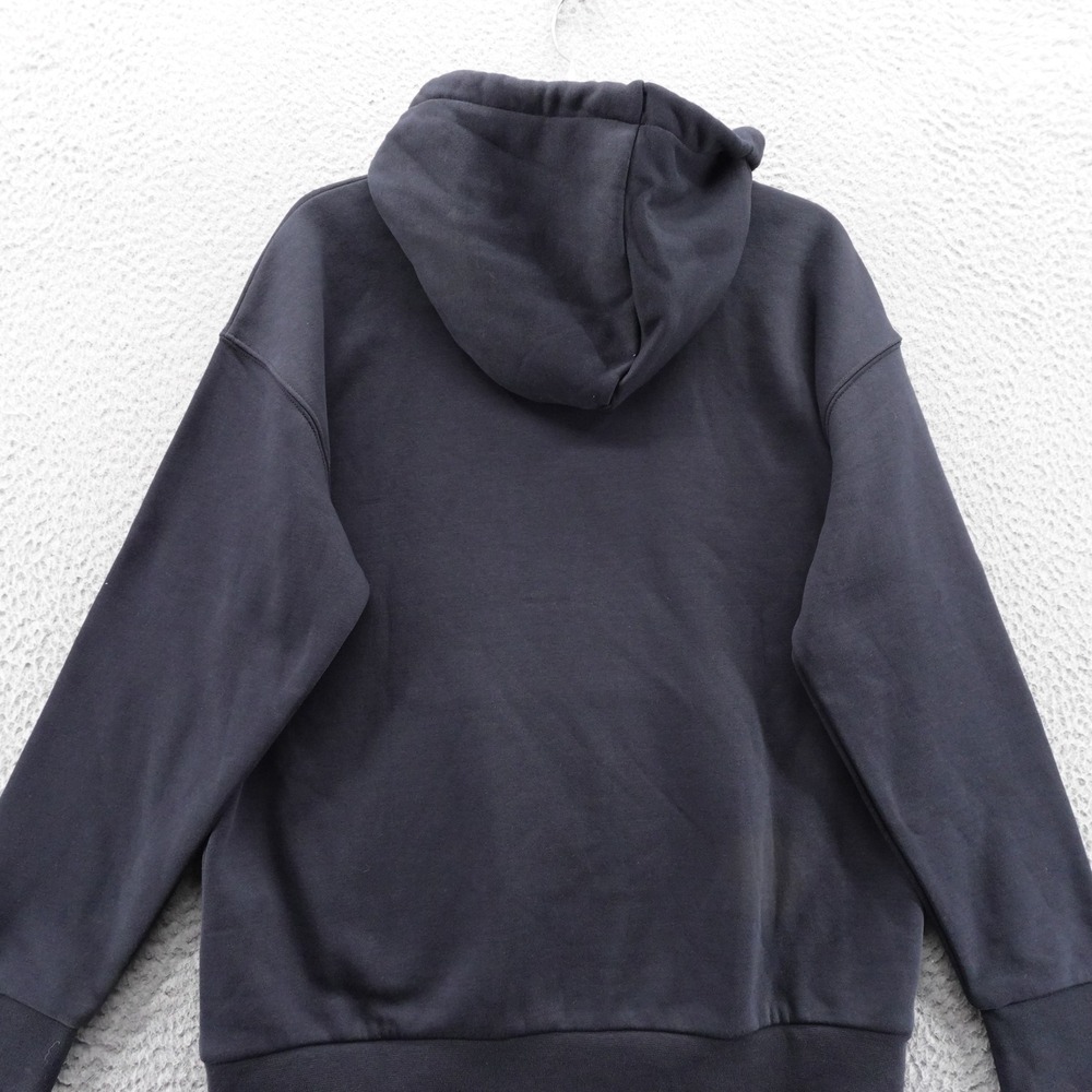 Under Armour Womens Medium Essential Fleece Hoodie Black Loose Fit Pullover NEW - Picture 4 of 14